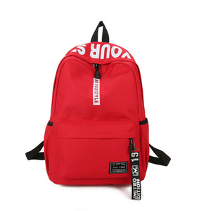 Neue koreanische Art Mode Brief Trend High School Tasche Low Moq Custom Logo Casual Sport Rucksäcke - Product Image 1
