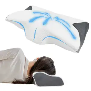 Cervical Memory Foam Contour Pillows for Neck and Shoulder Pain, Ergonomic Orthopedic Sleeping Support Pillow for Side Sleepers