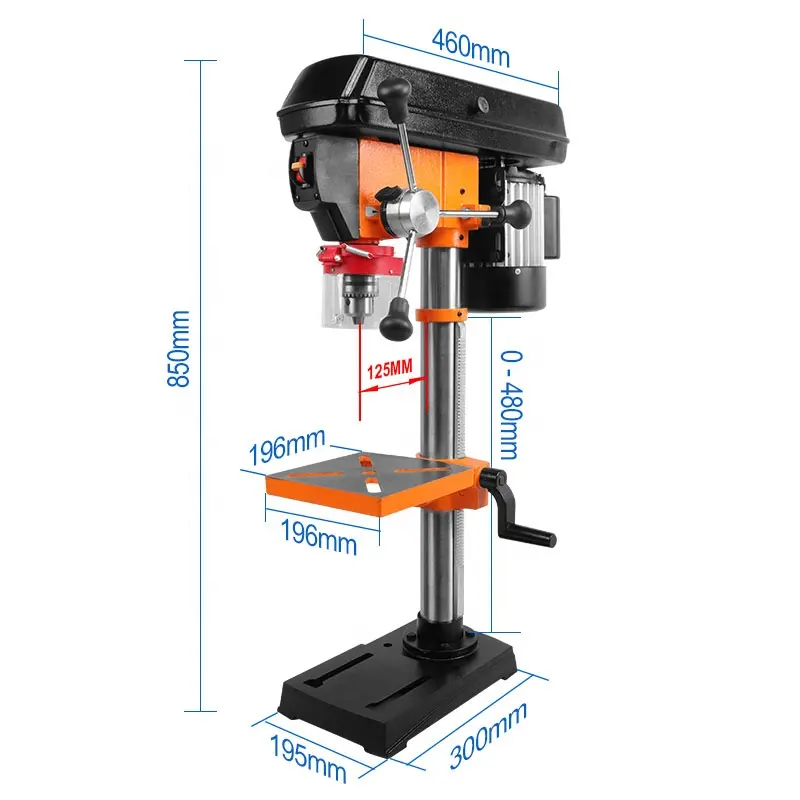 LUXTER 750W tezgah matkabı matkap basın standı sondaj makinesi basın