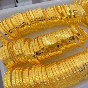 YL Water Shell Gold 999 Collection de bracelets à breloques pour femmes Plain Circle Ancient French Craft sans hydrogène Live Explosions - Product Image 2