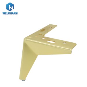 Gambe per Divano in Metallo Dorato Resistenti e Moderne per <span class=keywords><strong>Casa</strong></span>, Ufficio, Appartamento, Hotel, Accessori per Arredamento Soggiorno - Product Image 1