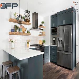 Panneau à Shaker de couleur, en bois massif, peint, mat, <span class=keywords><strong>gris</strong></span> foncé, pour armoires de <span class=keywords><strong>cuisine</strong></span>, 50 pièces - Product Image 4