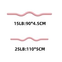 Barre de Pilates lestée 15lb 25lb en fer et silicone, durable, pour entraînement de yoga et fitness à domicile