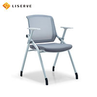 Chaise pliante empilable de direction moderne avec support ergonomique pour la formation en bureau
