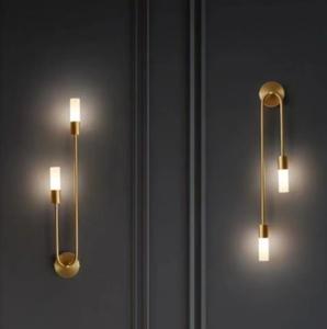Lampada da Parete Moderna Boyid in Lega di <span class=keywords><strong>Ottone</strong></span>, Luce LED Dimmerabile per Camera da Letto, Soggiorno, Corridoio - Product Image 3
