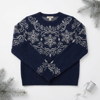 Vêtements en tricot élégants et festifs pour femmes, motif neige classique, tenue de vacances, commande en gros, fabricant de vêtements