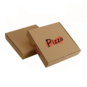 High Quality Custom Logo Paper Pizza Box Custom Printed Corrugated Pizza Box With Colorful Printing China Factory