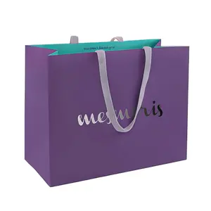 Wholesale Cheap Price Luxury Gift Clothing Custom Printed Logo With Handle Shopping Paper Bag