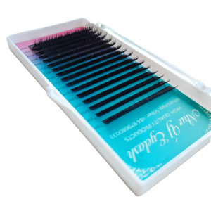 Volume russe classique Extensions de cils individuels 0.15mm faux soie vison marque privée cils de vison pour l'application de beauté - Product Image 1