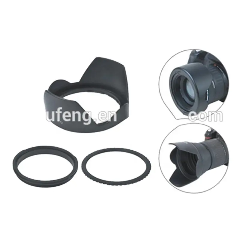 Cheaper Price Tulip Flower Lens Hood Unique Design Camera Lens Hood for Canon Ni kon Sony DSLR