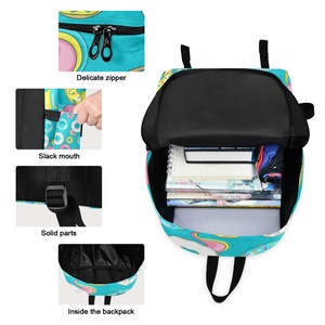 New Arrivals School Bags With Meal Boxes Donut Print Backpack <b>Lunch</b> Box Children School Bag <b>Sets</b> - Product Image 3