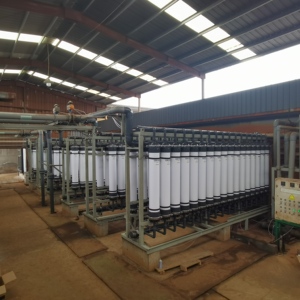 Hollow Fiber Ultrafiltration membran polipropilen hidrofobik endüstriyel su filtresi takviyeli PVDF Mbr membran