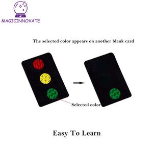 Cartes Magic Stoplight couleur sélectionnée apparaissant sur une autre <span class=keywords><strong>carte</strong></span> vierge Close-up Magic Gimmick jouet accessoires magiques pour enfants - Product Image 4
