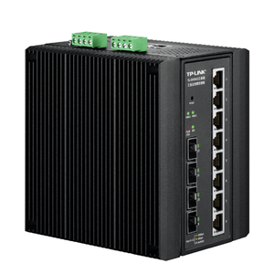 Commutateur Ethernet industriel géré de couche 3 TP-LINK TL-SH5412, huit ports Gigabit RJ45, 4 ports SFP+ 10G pour l'automatisation industrielle - Product Image 3