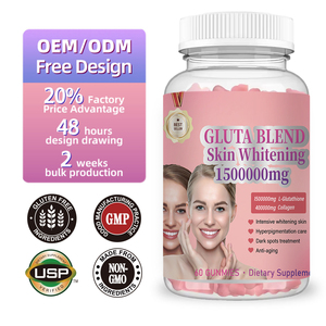 Hot verkopende producten <span class=keywords><strong>L</strong></span>-Gluta+Collageen Blend Gummies Huidverlichtende Gummy Candy Verbetert de huidvitaliteit & elasticiteit - Product Image 3