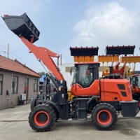 Mini-chargeuse sur pneus chinoise de 1,5 tonne 4x4, robuste, avec moteur diesel Yunnei, système entièrement hydraulique pour la construction