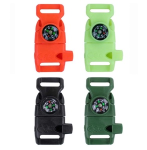 Pulsera <span class=keywords><strong>de</strong></span> nailon para exteriores con brillo nocturno, resistente al agua y a los golpes, con iniciador <span class=keywords><strong>de</strong></span> fuego <span class=keywords><strong>de</strong></span> 5/<span class=keywords><strong>8</strong></span> pulgadas, brújula, rascador <span class=keywords><strong>de</strong></span> pedernal, silbato y puntero. - Product Image 5