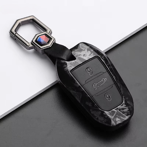Funda de fibra de carbono para llave de coche, para Peugeot 2008, 3008, 4008, 5008, 308, 408, 508, Citroen C1, C2, C4, C6, C3-xr, Picasso, Grand Ds3, Ds5 - Product Image 4