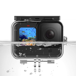 Accessoires HONGDAK, boîtier étanche pour la plongée et la prise de vue sous-marine pour <span class=keywords><strong>GoPro</strong></span> Hero 8 9 10 11 12, boîtier étanche noir - Product Image 1