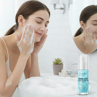 Vente en gros de smoothie nettoyant aux acides aminés, gel nettoyant en profondeur pour le visage à l'acide hyaluronique, double nettoyage pour le soin des points noirs et des pores