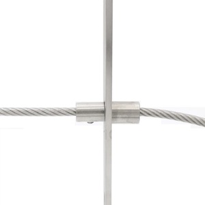 304 thép không gỉ cáp lan can chủ đề phụ kiện Wire Rope tensioner nhận thiết bị đầu cuối chuyển đổi Neo chéo clip kẹp - Product Image 4