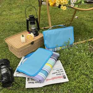 Thickened & Comfortable <b>Waterproof</b> Moisture-Proof Compact <b>Picnic</b> Mat with Quilted Construction for Outdoor Use - Product Image 3