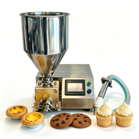 Machine de remplissage commerciale en acier inoxydable à écran tactile avec pistolet manuel pour crème, confiture, chocolat, tartes aux œufs, biscuits et cupcakes