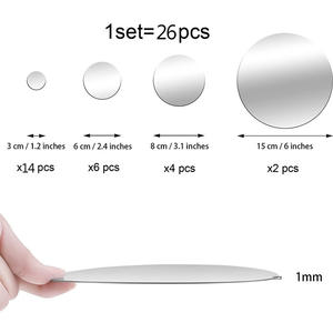 26PCS Stiker Dinding Cermin Akrilik 3D Bulat untuk Kamar Mandi dan Latar Belakang TV, Stiker Ruangan DIY Dekorasi Dinding - Product Image 2