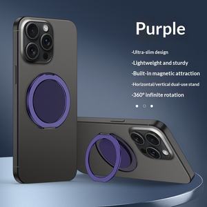 Support d'anneau en silicone givré pour / Étuis de téléphone portable Conception magnétique Modèle X7 Pâte Unisexe - Product Image 2