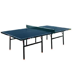 Peixe duplo 501 Ténis de Mesa Com Superfície Verde Dobrável Único 15mm HDF Interior Mesa de Ping Pong