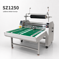 Machine à plastifier grand format SZ1250 1200 mm, plastifieuse industrielle à rouleaux pour l'impression et l'emballage