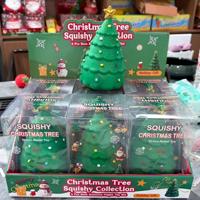 Jouet Squishy Arbre de Noël Père Noël à Remontée Lente, Anti-Stress Sensoriel, Décoration de Bureau, Cadeau de Fête de Noël