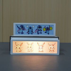 Precio al por mayor Luz de noche LED Tres iluminación regulable Diseño de dibujos animados para niños Regalos de Festival con batería recargable - Product Image 6