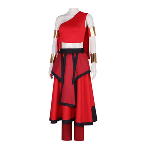 Costume Cosplay di Halloween per Anime <span class=keywords><strong>Avatar</strong></span>: <span class=keywords><strong>The</strong></span> Last Airbender, Costume di Bumi Omashu Katara con Pantaloni e Componenti Superiori - Product Image 3
