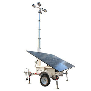 Solar Powered Mobile <b>Light</b> Tower HLD 600 With 6 9m Mast And <b>Led</b> Lighting For Outdoor <b>Work</b> Sites - Product Image 5