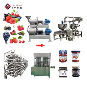 Linha de processo de produção industrial de frutas, grande e pequena escala marmelada de frutas