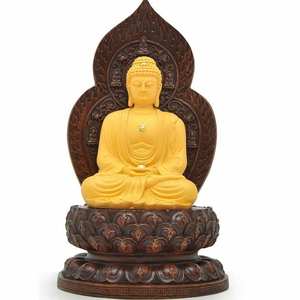 エレガントで大規模な伝統的な宗教的スタイルの仏像Guanyin環境に優しいグラスファイバー彫刻手作りクラフト - Product Image 4