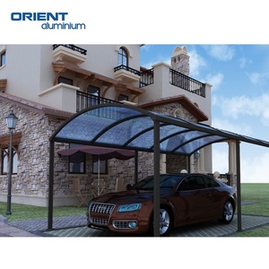 Cobertizo de policarbonato fácilmente ensamblado, pérgola de aluminio, cocheras para estacionamiento de automóviles, cobertizo de coche Independiente de aluminio - Product Image 4