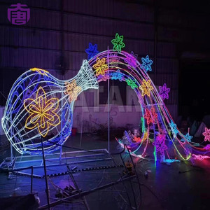 Lumière de motif de vase de Noël IP65 de haute qualité pour les décorations de paysage de maison et de vacances - Product Image 3