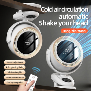 Ventilador de Mesa Recargable de Alta Calidad, Ventilador de Techo con Clip para Verano, Ventilador Eléctrico de Escritorio para Oficina, 5 Velocidades, Temporizador, Silencioso - Product Image 2