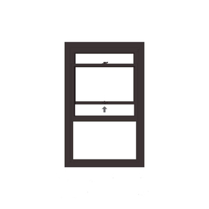 DEEZON Ventana colgante única Ventana superior Tire hacia arriba Levantamiento Lado inferior Ventilación con bisagras Vidrio Aluminio Deslizante Estilo abierto - Product Image 5