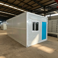 Maisons préfabriquées modulaires en acier de 20 pieds et 40 pieds, structure en acier préfabriquée, maison conteneur pliable pour logement temporaire