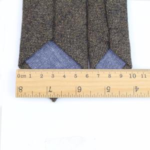 Garçons d'honneur cadeaux hommes affaires maigre <span class=keywords><strong>cravate</strong></span> marine Orange marron clair <span class=keywords><strong>Tweed</strong></span> laine <span class=keywords><strong>cravate</strong></span> pour mariage - Product Image 5