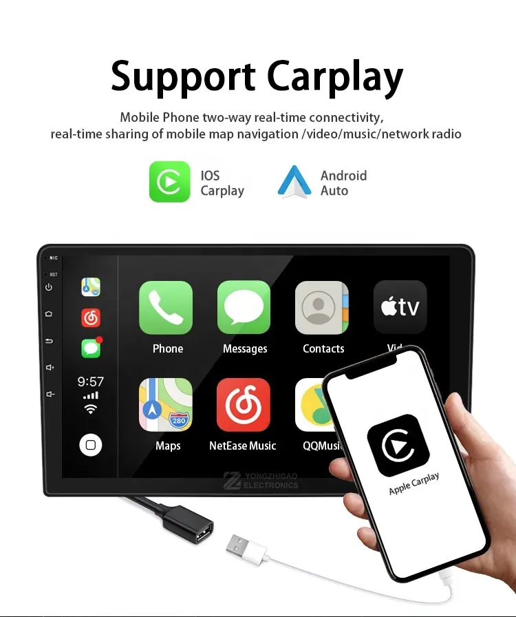 4k 1 din 2 din android 10 9 inch 10.1 inch touch panel head unit 64 stereo DVD player carplay android car radio 10 inch 8 core