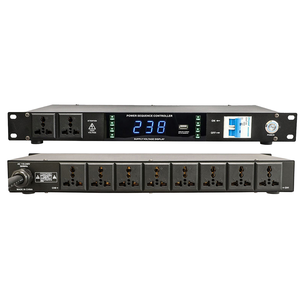 Controlador de Secuencia de Energía Profesional OEM EIF KD-308 de 1U para Montaje en Rack, Metálico, de Alta Calidad, para Escenarios y KTV, con Protección Contra Sobretensiones - Product Image 1