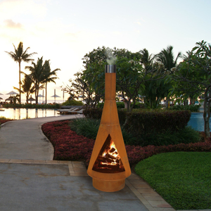 Brasero de jardin en acier Corten de haute qualité, nouveau design, pour chauffage extérieur - Product Image 6