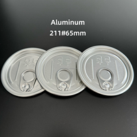Vente en gros de couvercles en aluminium faciles à ouvrir pour boîtes de conserve alimentaires avec anneau de traction, modèles 202, 206, 209, 211, 300
