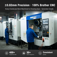 Boîtier de moteur de générateur à onduleur en aluminium ADC12 moulé sous pression de précision H340G, usiné CNC, fabricant OEM Chine