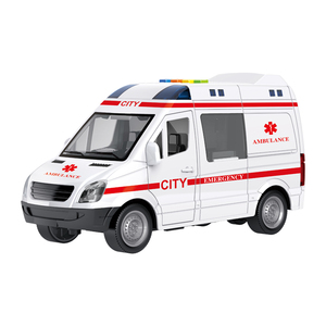 Simulation de friction pour enfants, véhicule d'<span class=keywords><strong>ambulance</strong></span>, camion, voiture, jouet, lumière sonore - Product Image 1
