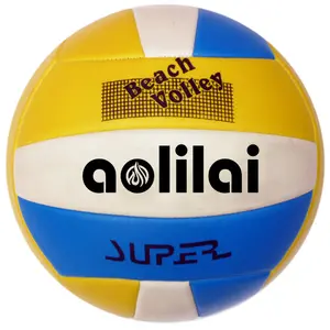 Ufficiale di gioco all'aperto pallavolo di buona qualità su ordinazione logo del PVC del commercio all'ingrosso molten volley ball taglia 5